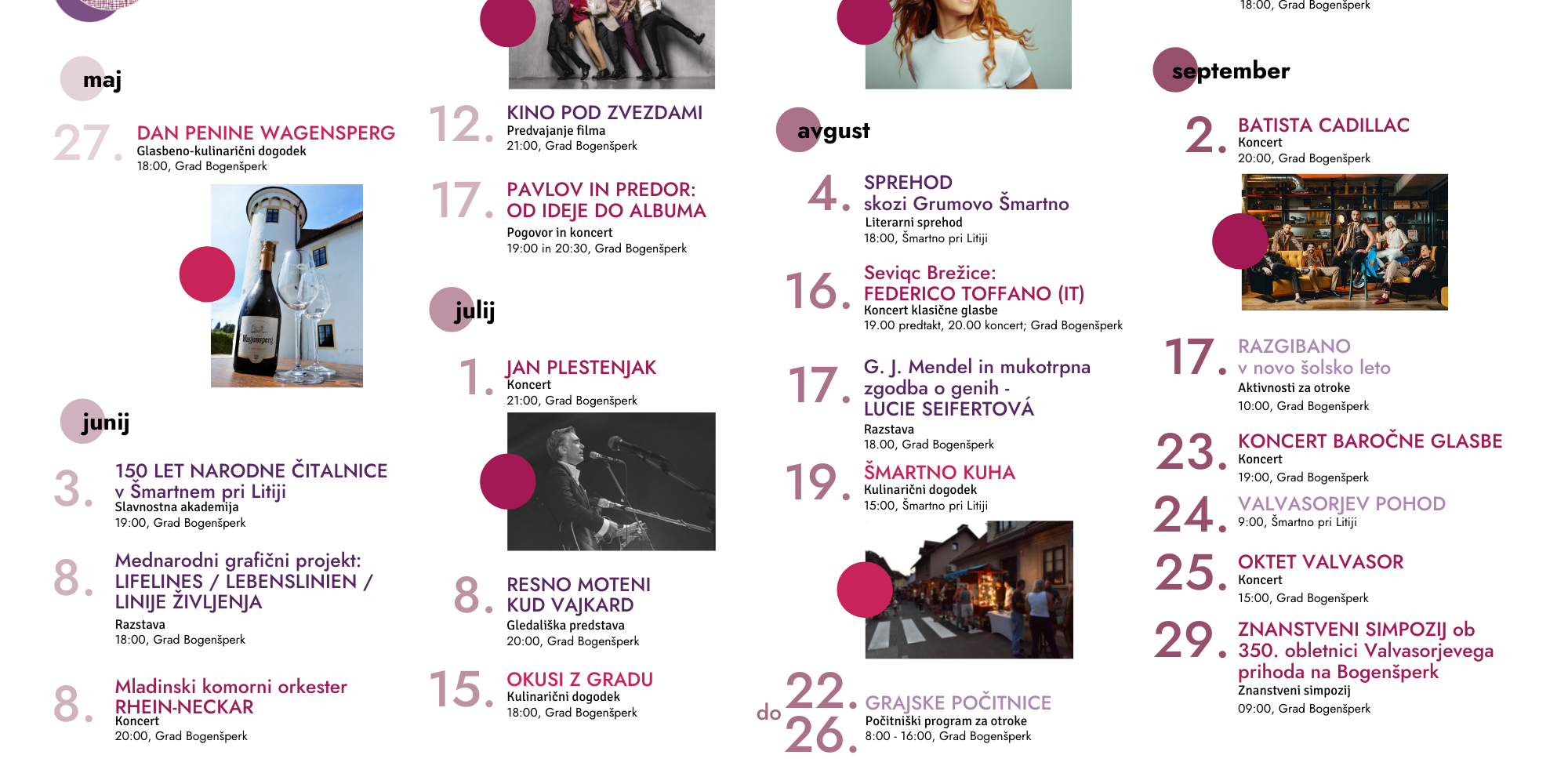 PREDLOGA – koledar Festival